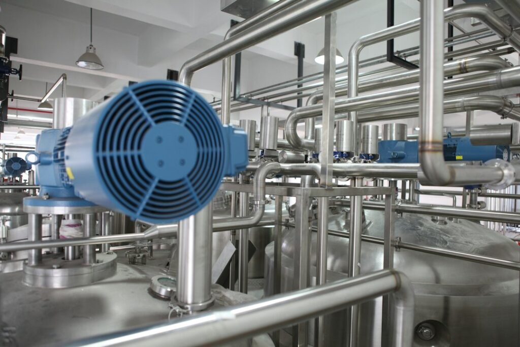 Industrial piping and equipment illustration; not the Angel Yeast project site.
