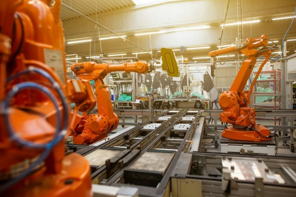 Illustrative manufacturing line; not an identified Shanghai survey respondent or investment project.
