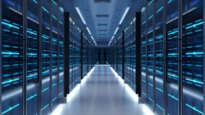 Data-centre illustration used in Veolia’s announcement; not a completed-project photograph.